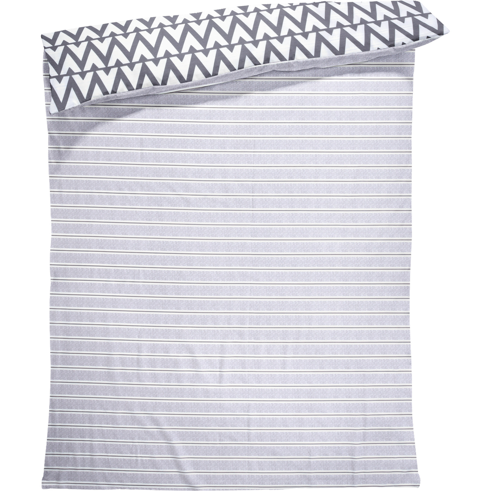 Bettwäsche Satin Twill Muster grau weiss