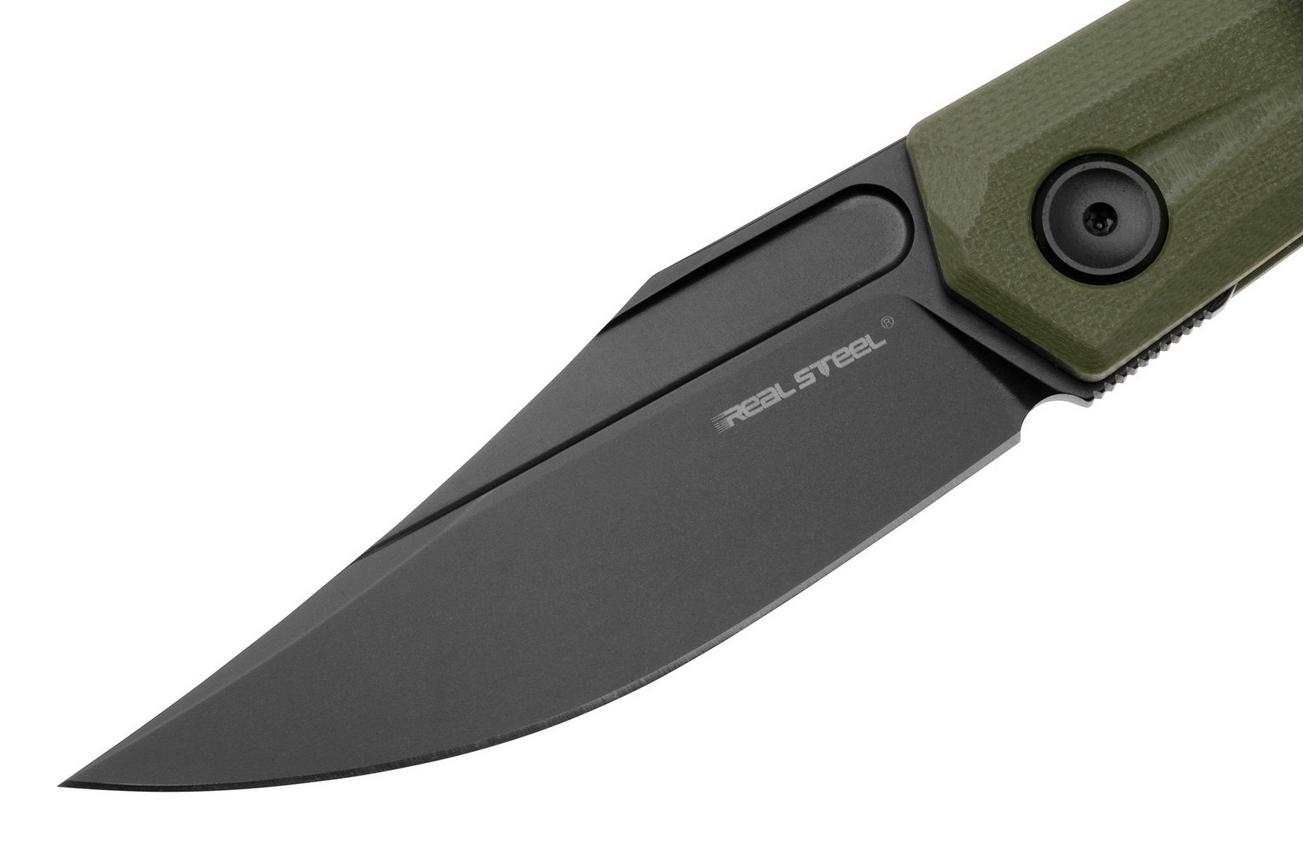 Real Steel Ventus Lite 7051BG Black D2, Green G10, zakmes