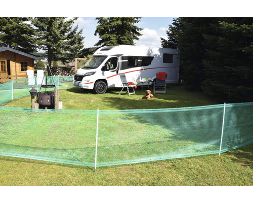 Universele schutting enkele paal 20 m x 80 cm groen