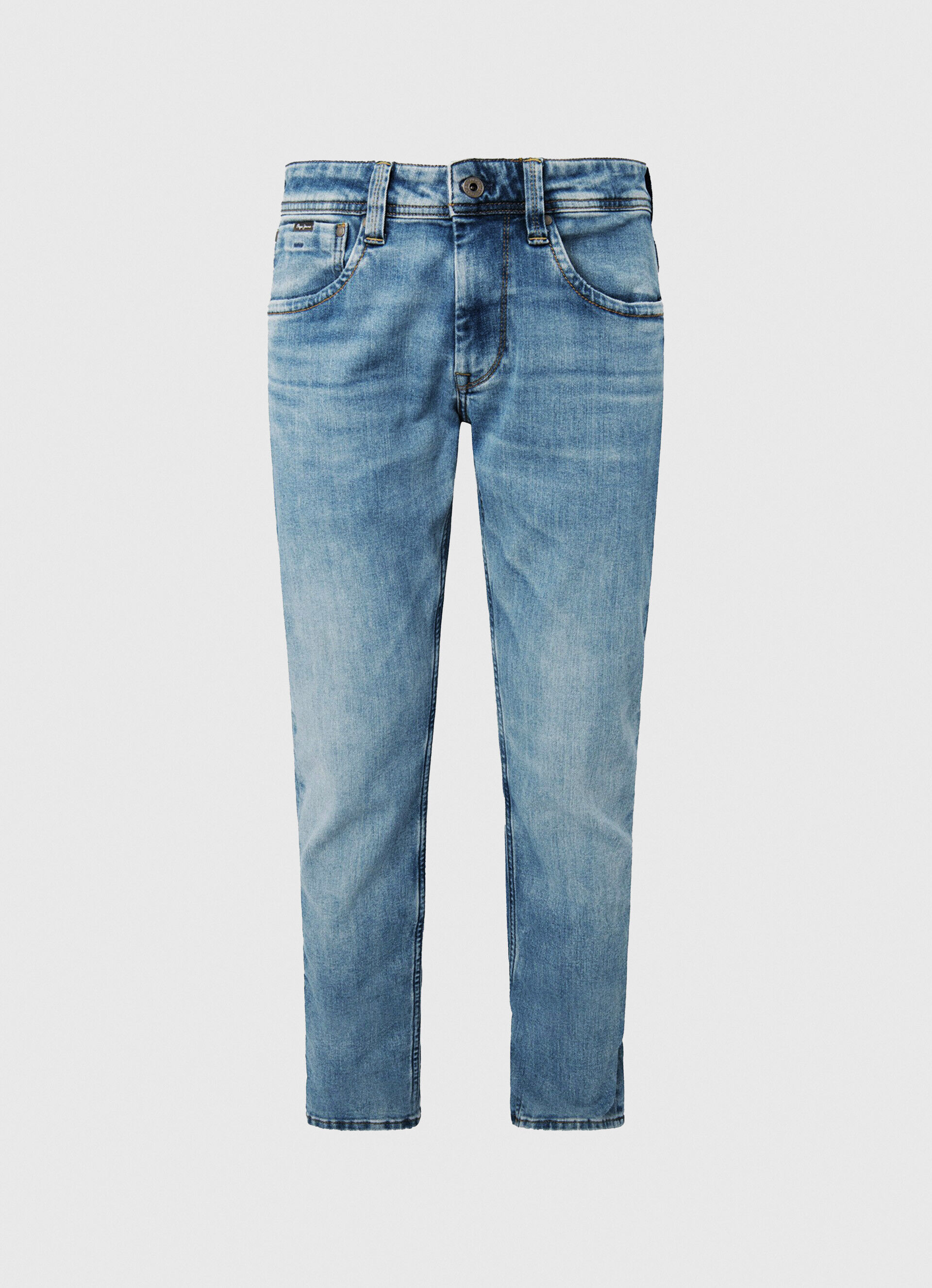 Calça jeans com modelagem Cash Fit e cintura regular - jeans