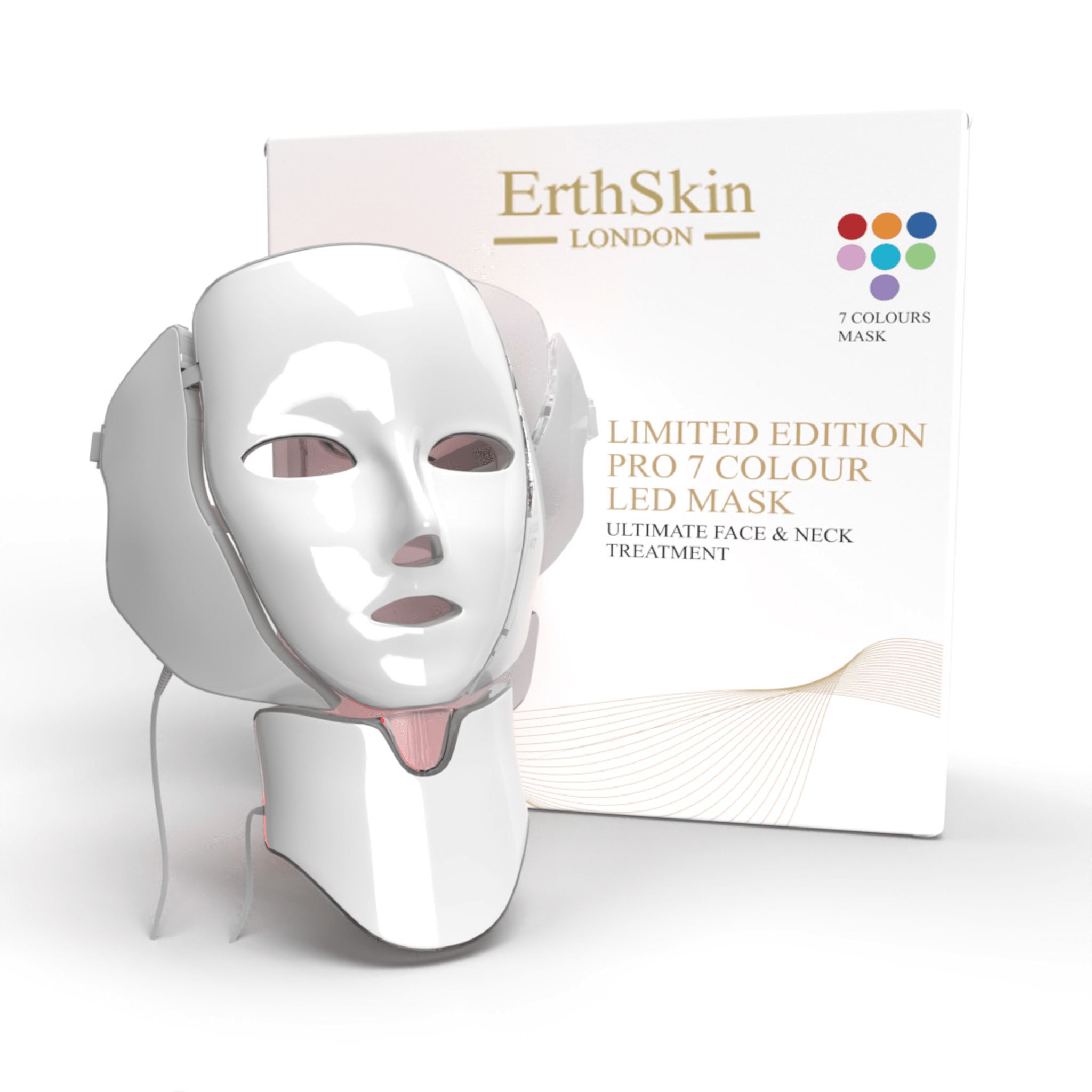 Erth skin london 7 Farben Gesichts + Hals LED Maske