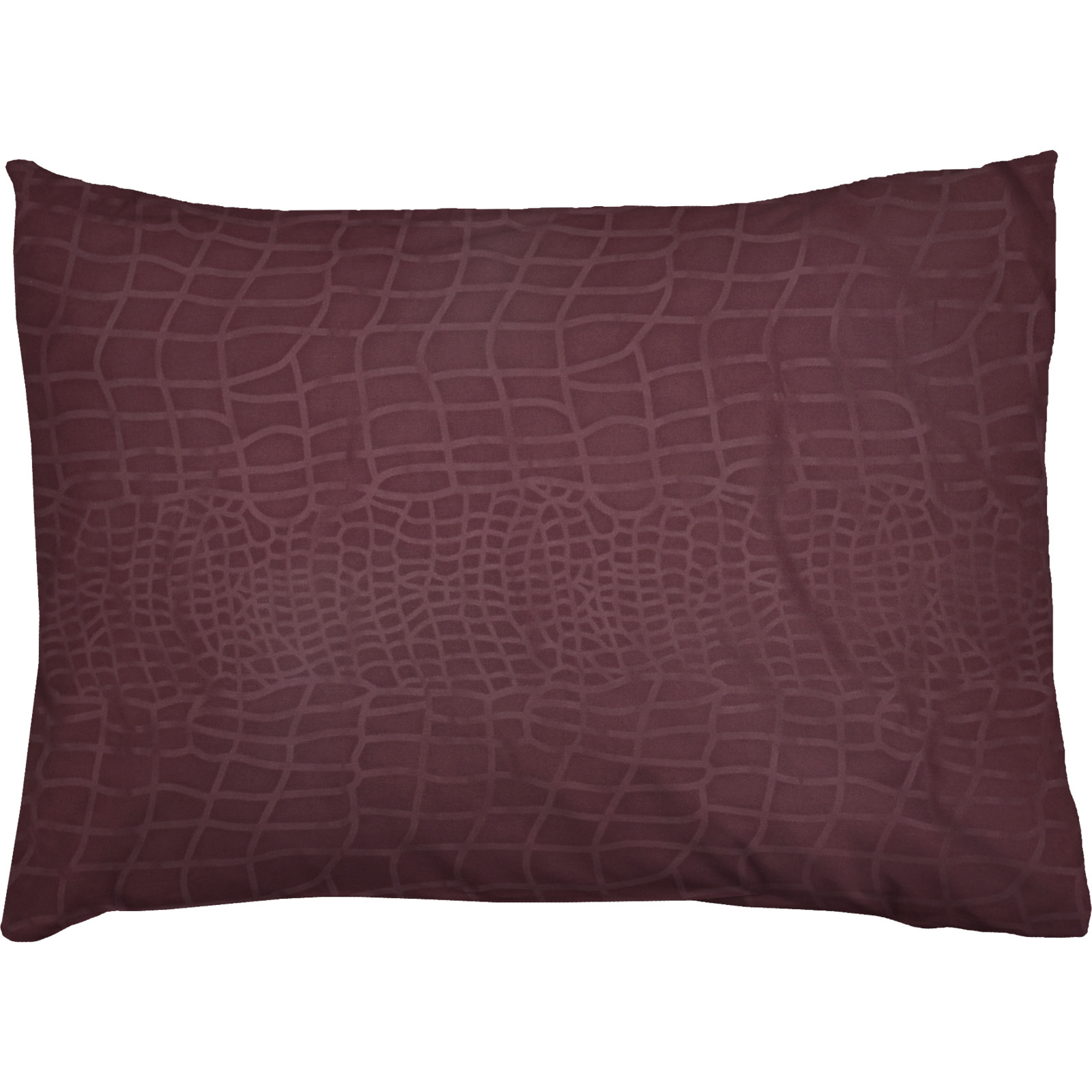 Bettwäsche Microvelours Krokodilhaut uni 50x70 Kissenbezug, lila