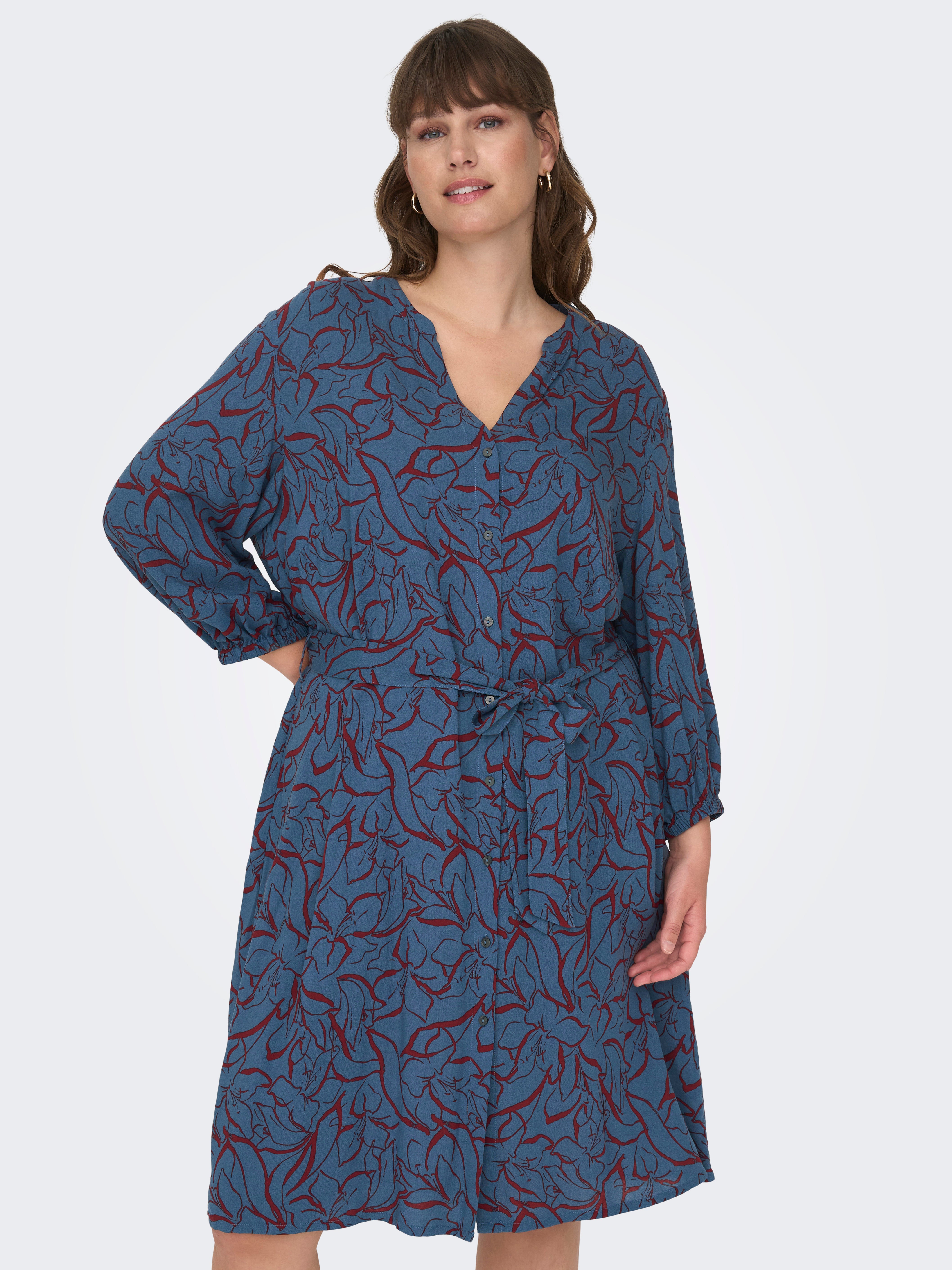 CARNOVA Midikleid Vintage Indigo