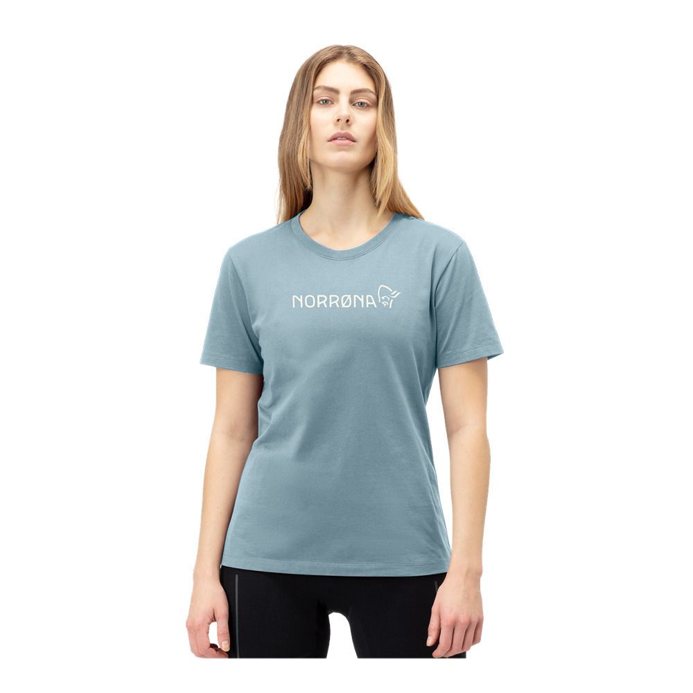 Norrona/29 COTTON VIKING - Tee-shirt Femme tourmaline
