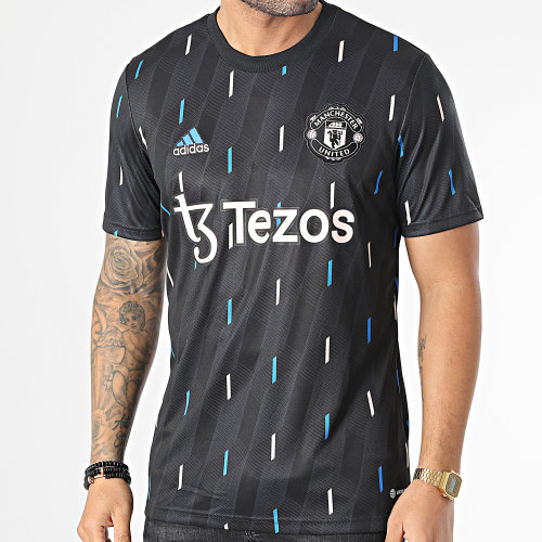 Maillot De Foot Manchester United HT4307 Gris Anthracite Noir