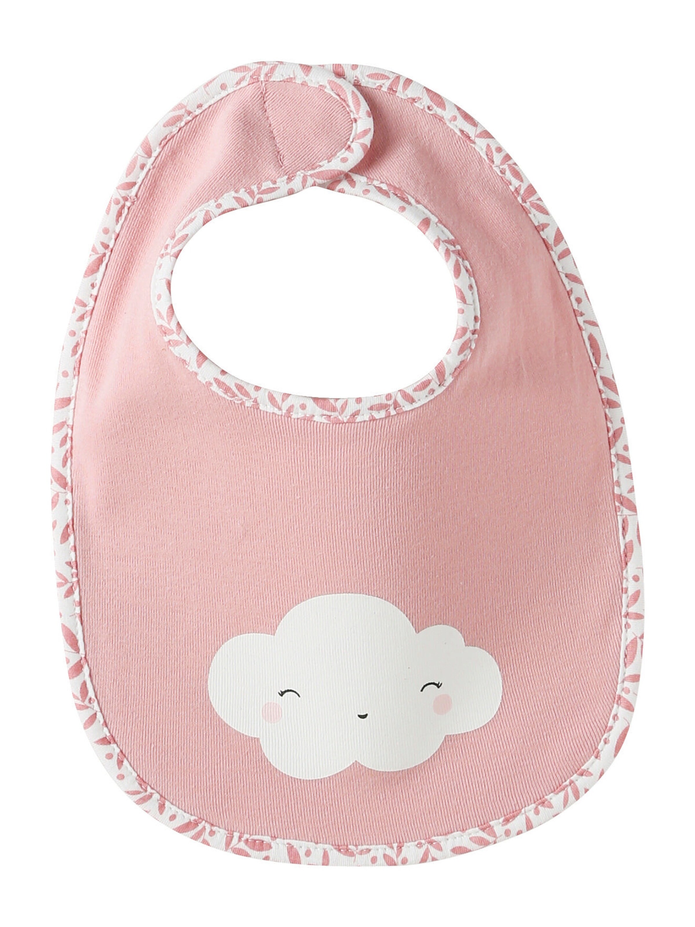 Vertbaudet Bio-Kollektion: 7er-Pack Baby-Lätzchen, Klett pack rosa welt