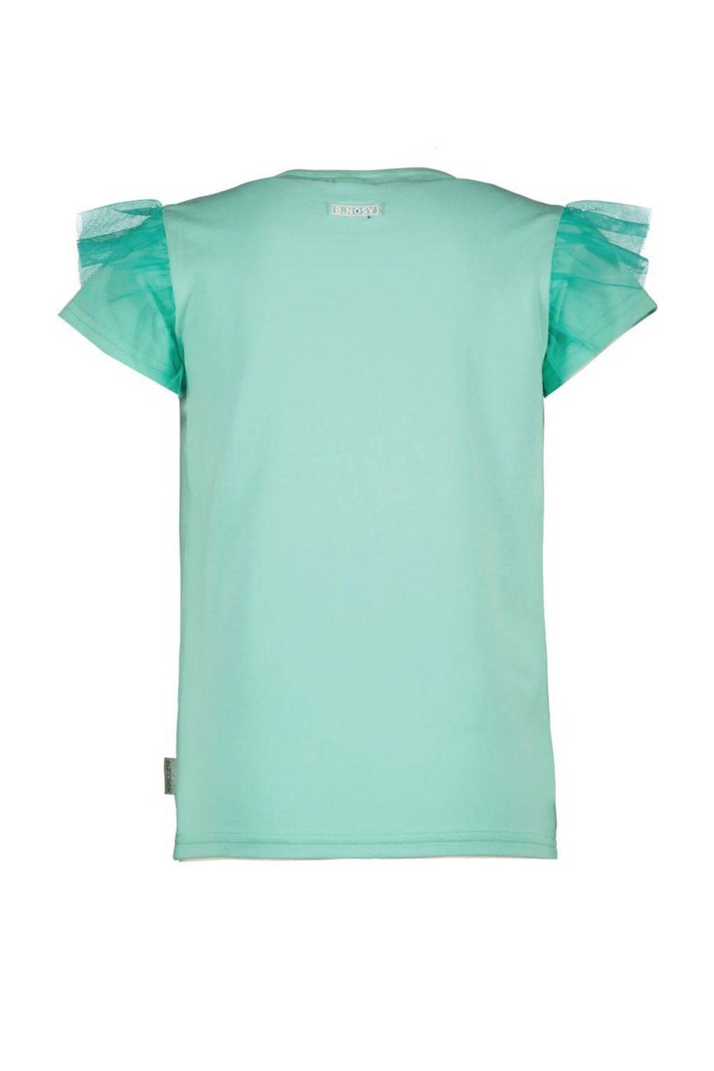 B.Nosy T-shirt met tekst mintgroen