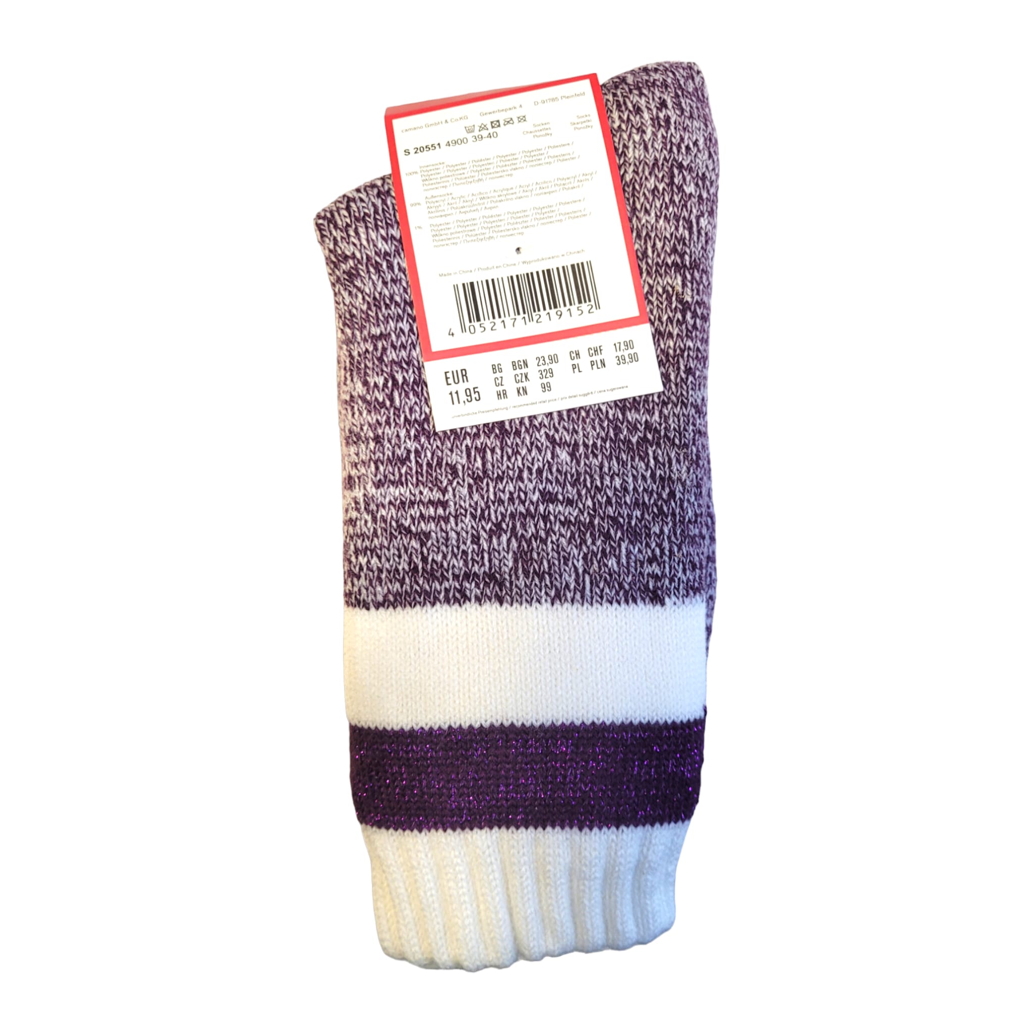 Kuschelsocken mit Teddyfellfütterung von s.Oliver UVP 11,95 Größe 39-40