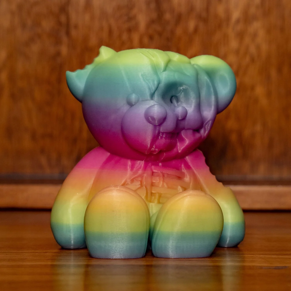 Polymaker  Panchroma™ PLA Gradient Luminous Rainbow, 1,75 mm / 1000 g    Mehrfarbiges Filament mit Glow in the Dark Effekt in Luminous Rainbow