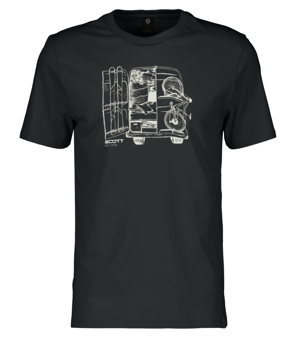 SCOTT Casual T-shirt, Sort