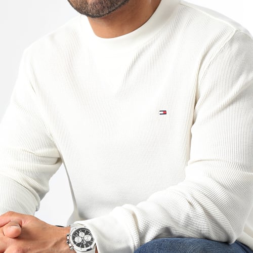 Tee Shirt Manches Longues Fine Waffle 8581 Beige Clair