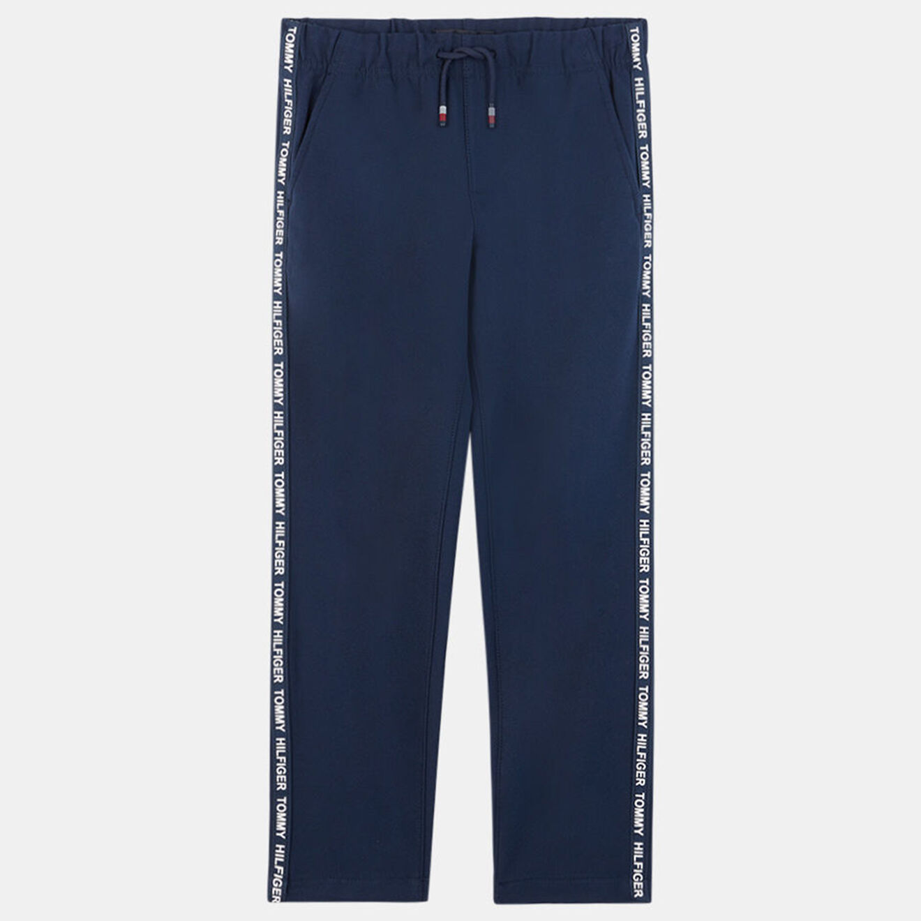 Tommy Hilfiger Jogging en matière stretch à bande griffée bleu marine