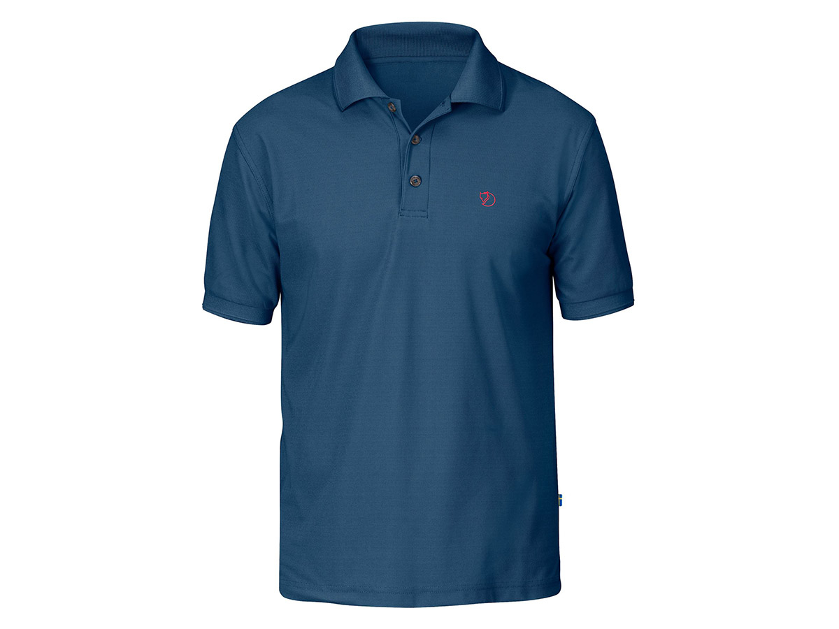 Fjällräven Crowley Pique Uncle Blue heren polo