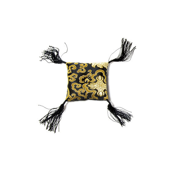 Klangschalenkissen, schwarz/gold, L 13 cm, B 13 cm, H 4 cm günstig bestellen