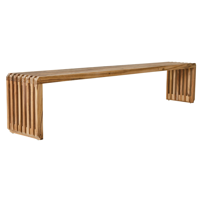 HKliving Slatted bankje eetbank 180 teak