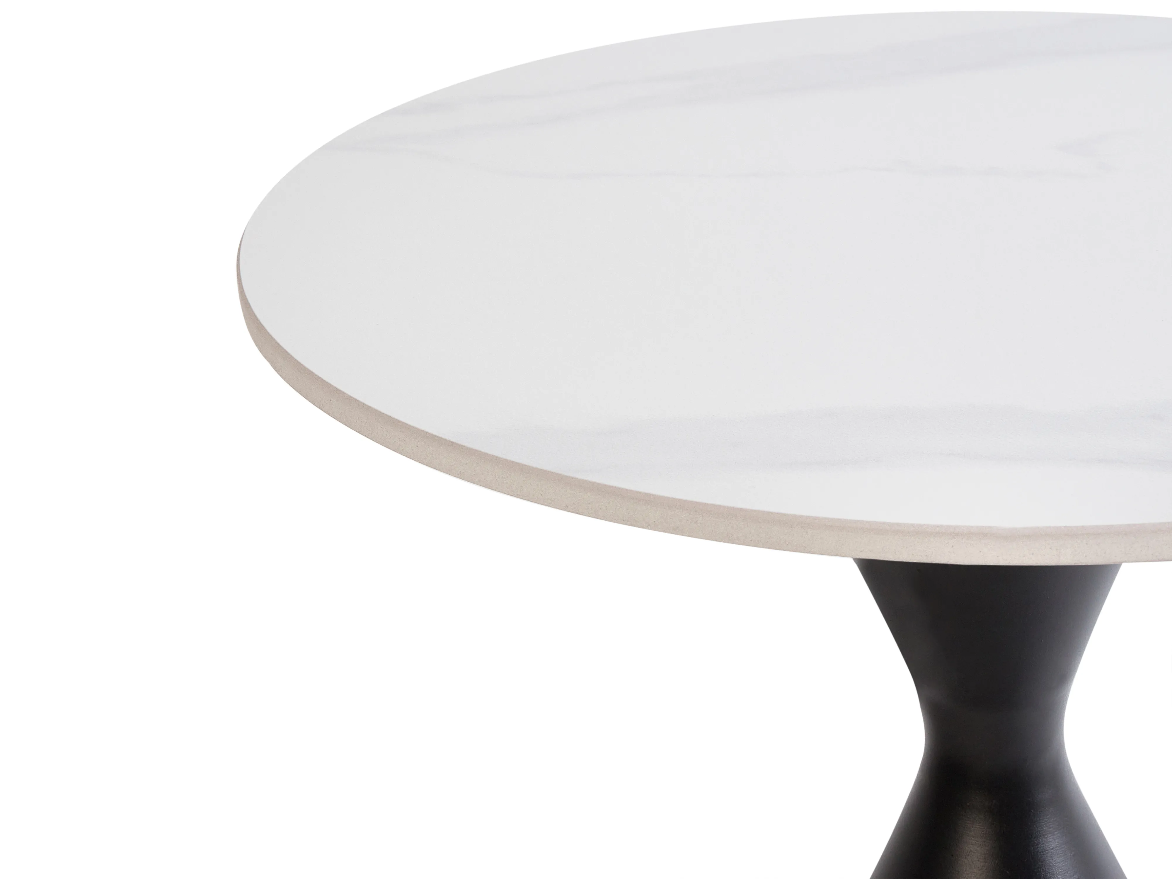 Bijzettafel HAIWEE Keramiek Zwart/wit