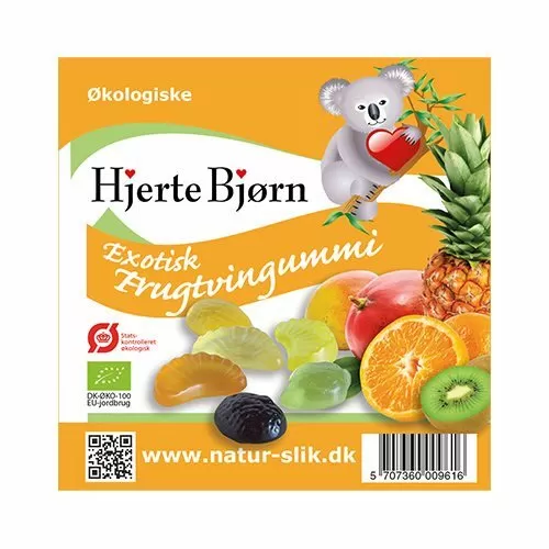 Frugtvingummi exotisk Ø - 100 g