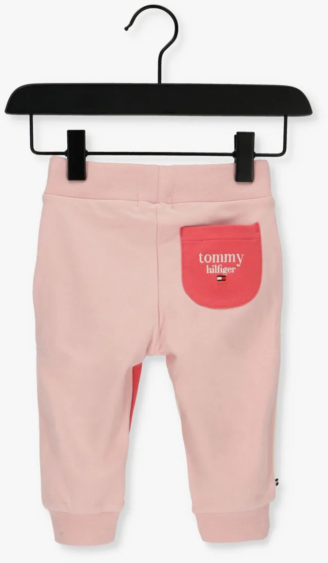 TOMMY HILFIGER roze tommy hilfiger  baby logo colorblock sweatpants