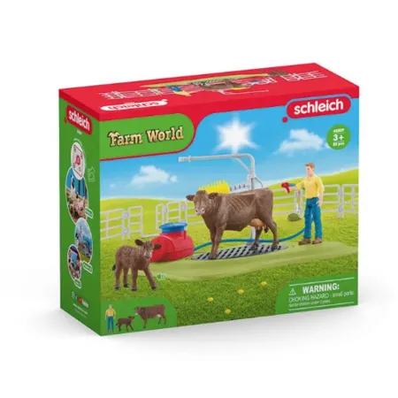 Schleich® 42529 FARM WORLD Kuh Waschstation