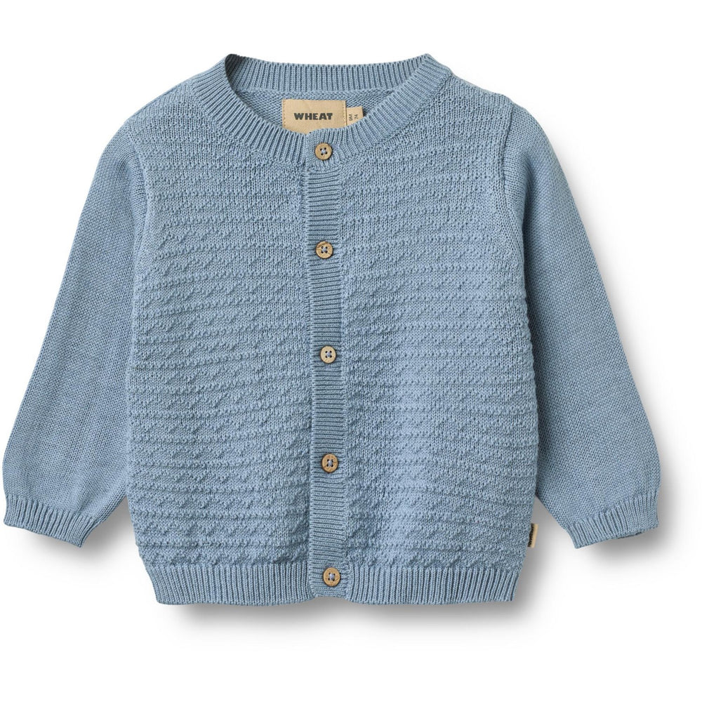 Køb Wheat Faded Denim Strik Cardigan Bjørn