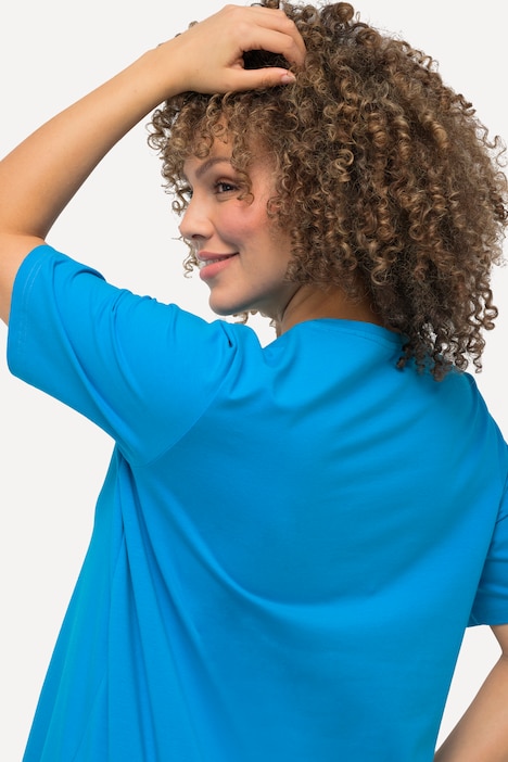 T-Shirt, A-Linie, Rundhalsausschnitt, Halbarm