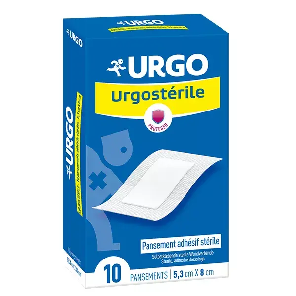 Curativo adesivo estéril Urgo Medical Urgosterile 5 x 9 cm, 10 unidades