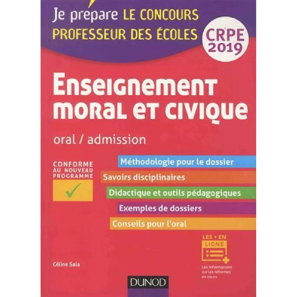 Enseignement moral et civique : oral, admission, CRPE 2019 · Occasion