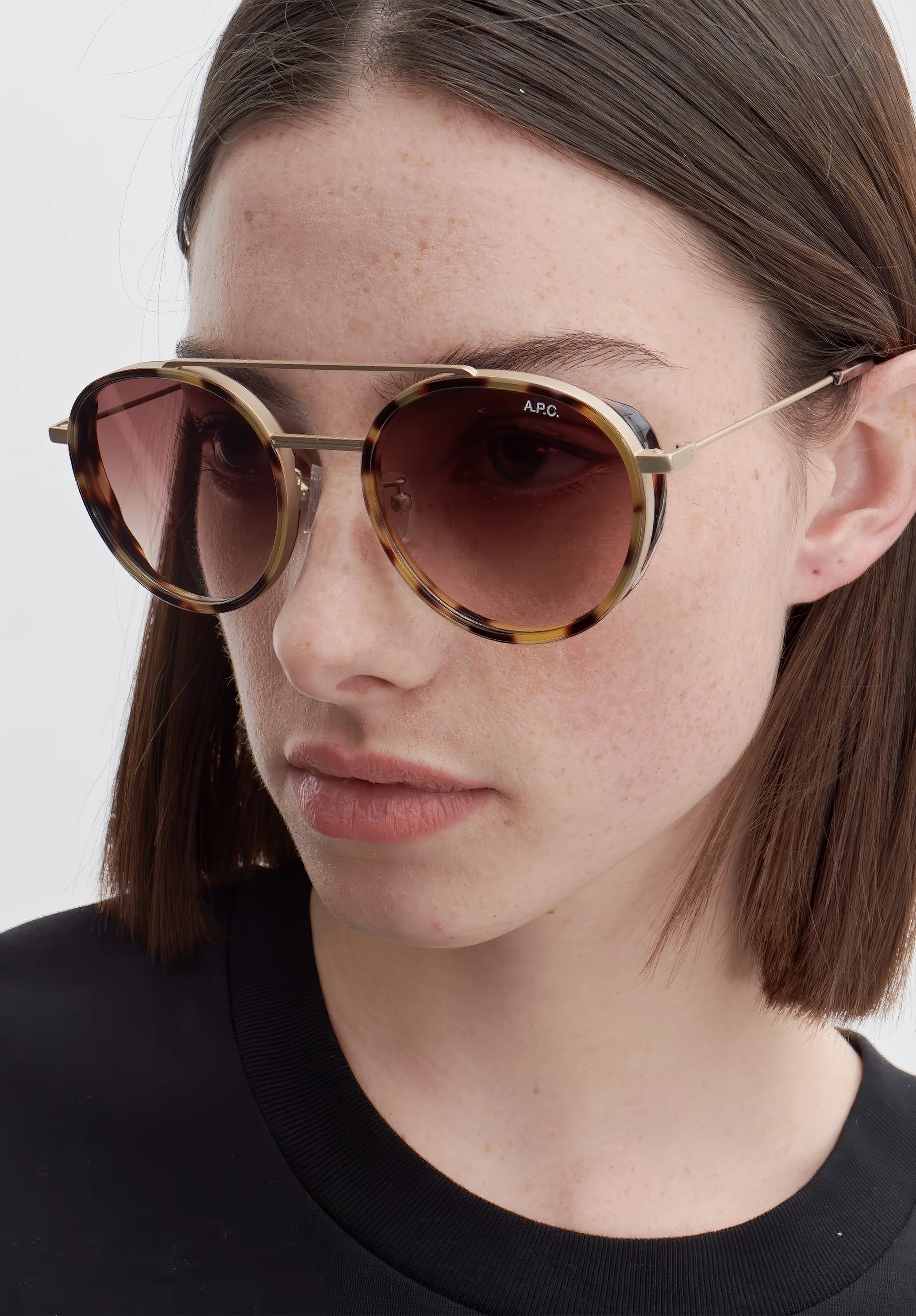 lunettes de soleil nico - Noisette