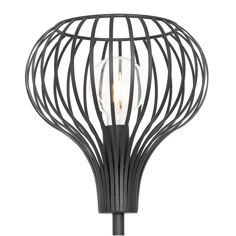 Moderne vloerlamp zwart - Saffira