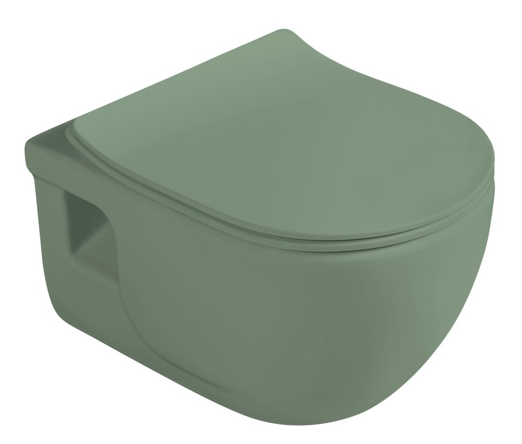 Sapho Avva toiletzitting softclose groen mat