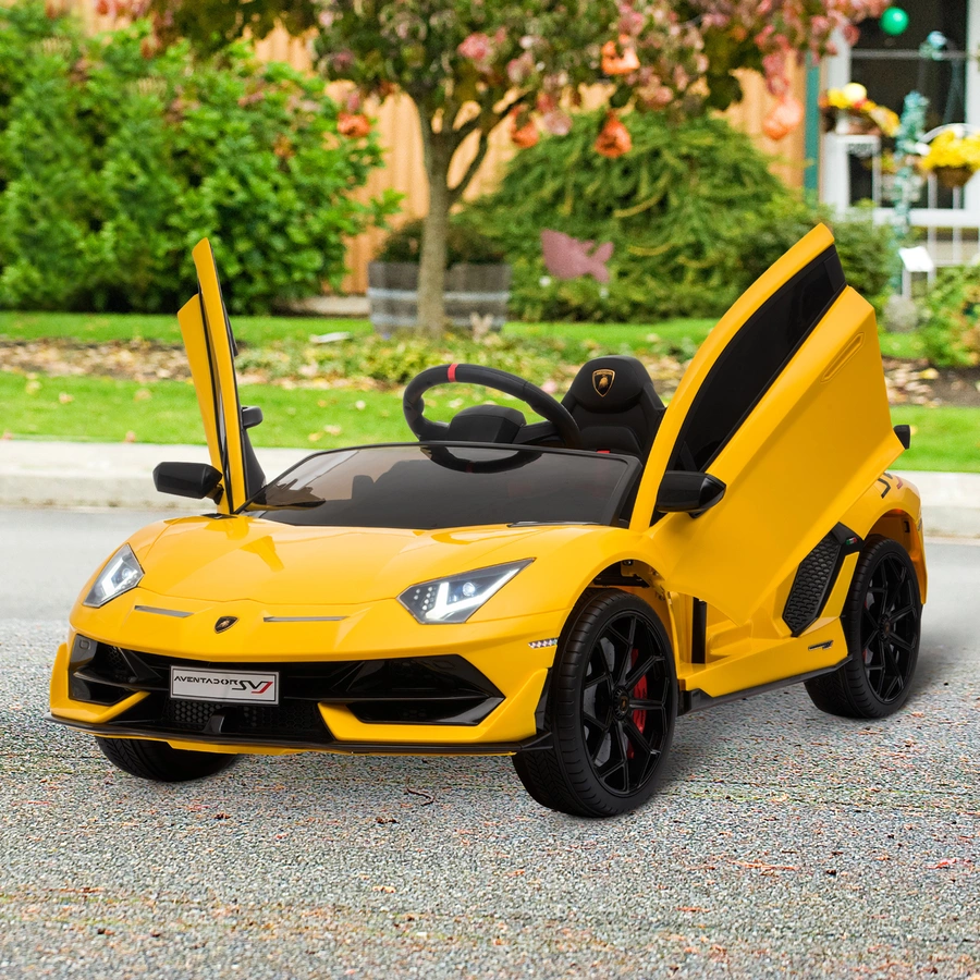 HOMCOM Kinderauto Lamborghini elektrisch gelb