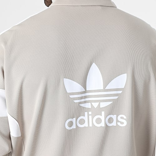 Veste Zippée A Bandes Cutline IM4516 Beige