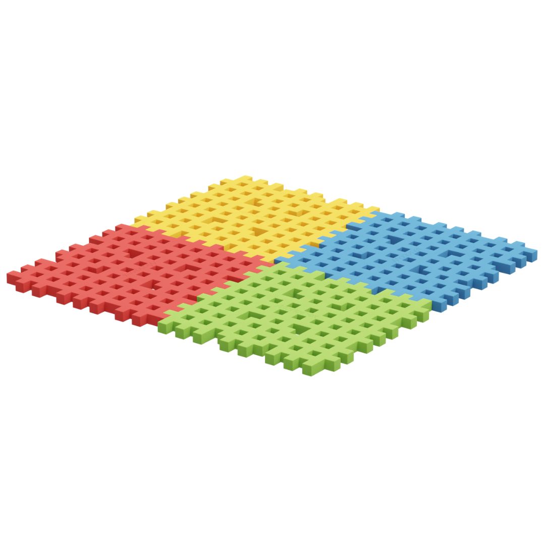 Marioinex mini waffle base assorti - 4st
