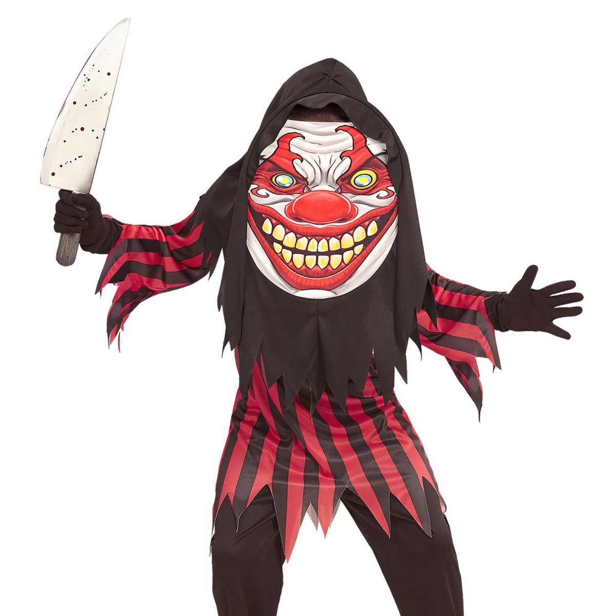 Halloween Kostuum Rood Zwart Kind Clown