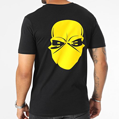 Tee Shirt Logo Velvet Noir Jaune