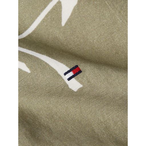 Tommy Hilfiger Tropical Print Skjorte, Faded Olive/Optic White, XXL