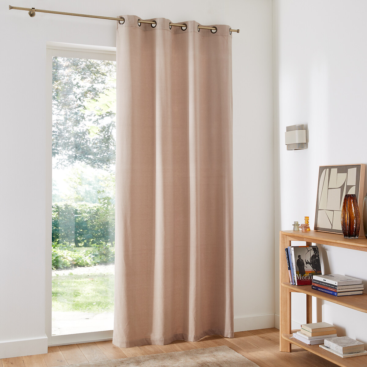 LA REDOUTE INTERIEURS<br>Cortina de veludo com ilhós Veludo