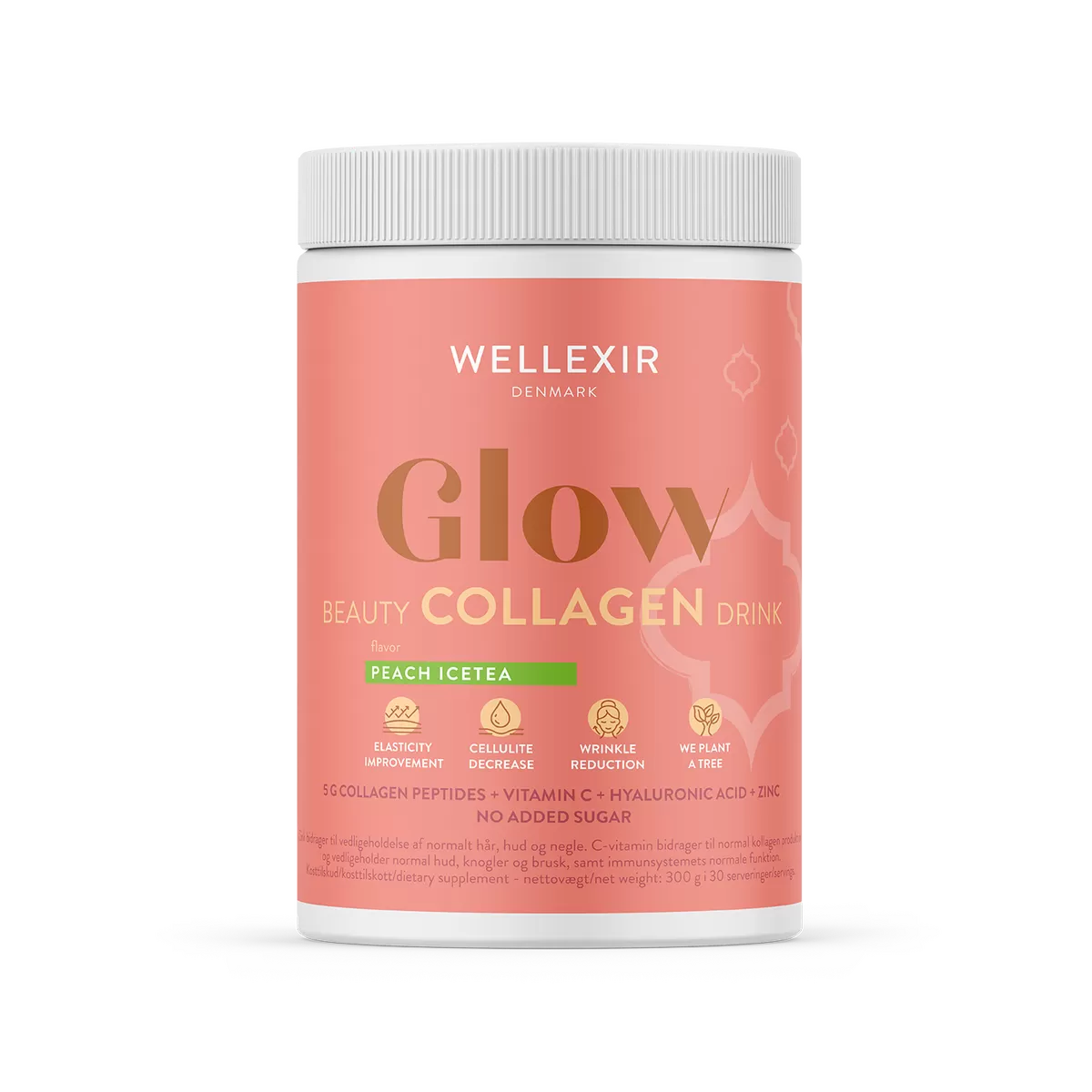 Wellexir Glow Beauty Drink Peach Ice Tea - 300 g.