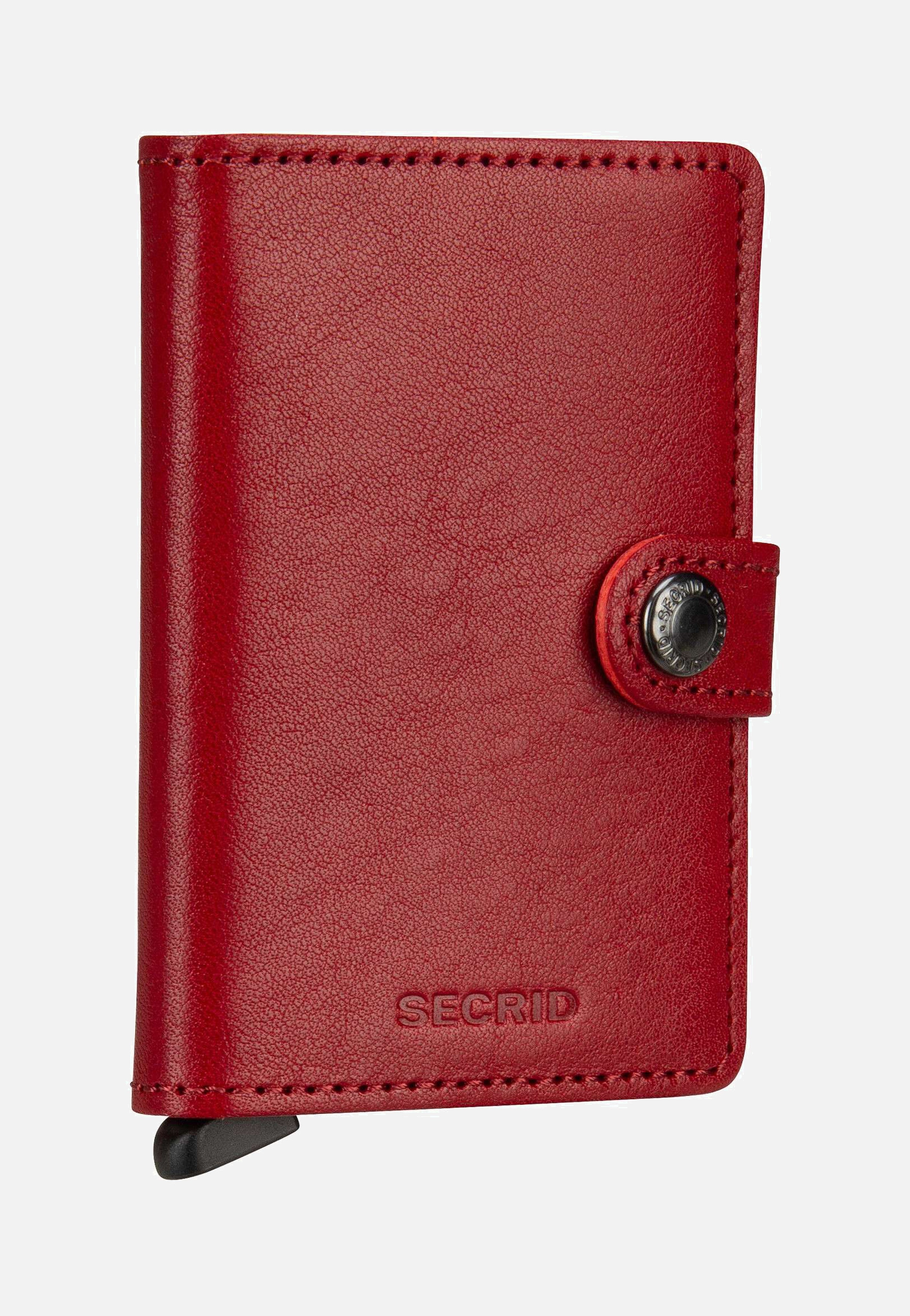 Miniwallet Veg Tanned Rosso-Bordeaux - Portemonnaie
