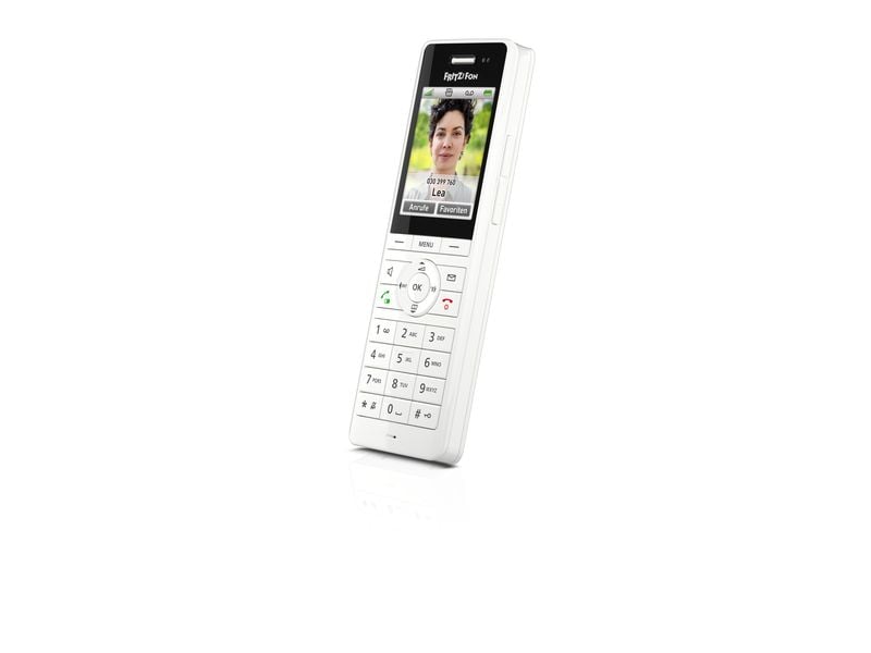 AVM Mobilteil FRITZ!Fon X6 Weiss Das Multitalent für Telefonie und Smart Home