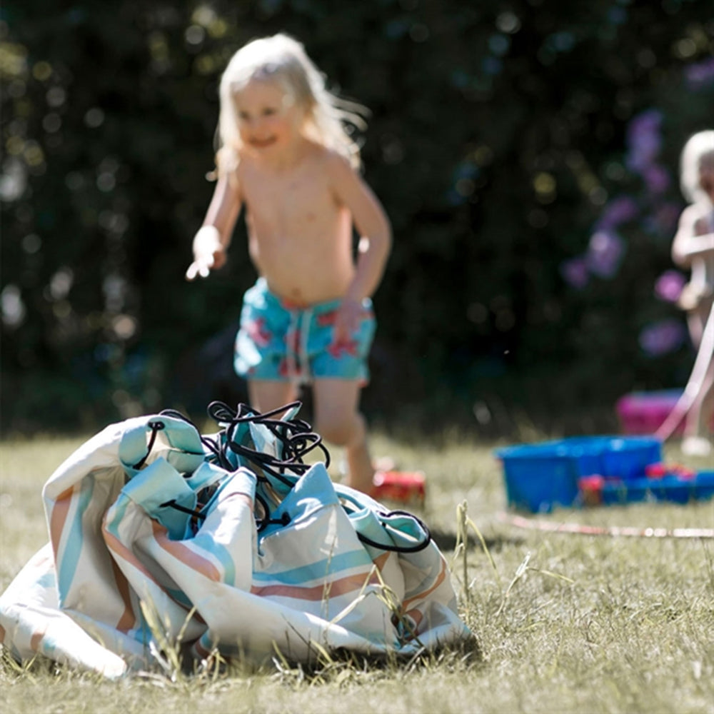 2- i-1 Legetæppe Outdoor Stripes - Play&Go