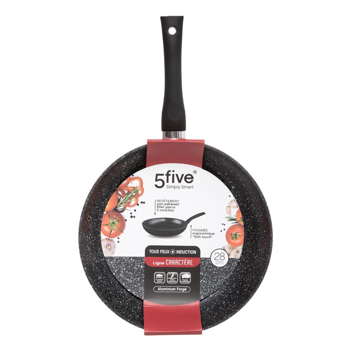 POELE 28CM ALUMINIUM FORGE CARACTERE