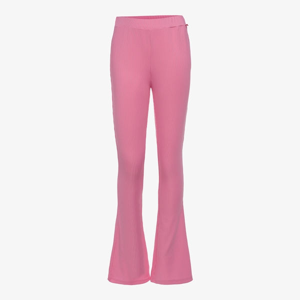 TwoDay meisjes flared broek rib roze
