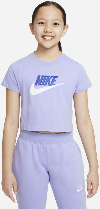 Nike Sportswear Cropped T Shirt Blå