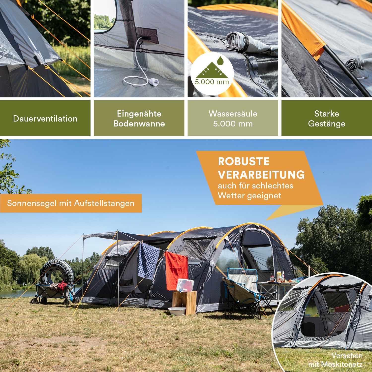Skandika Gotland 6 Sleeper Protect Tunneltent