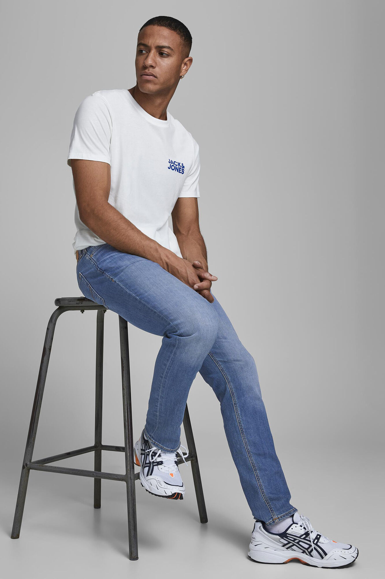 Calça jeans skinny - azul médio
