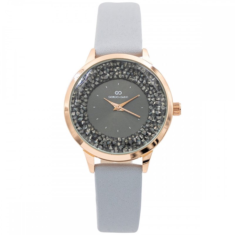 Montre Femme GIORGIO bracelet Cuir Gris
