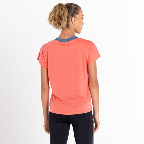T-shirt randonnée DARE 2B W PERSISTING TEE NEON PEACH MARL