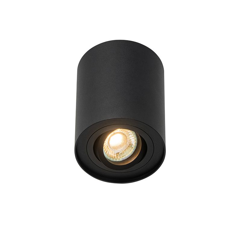 Smart plafondspot zwart verstelbaar incl. Wifi GU10 - Rondoo up