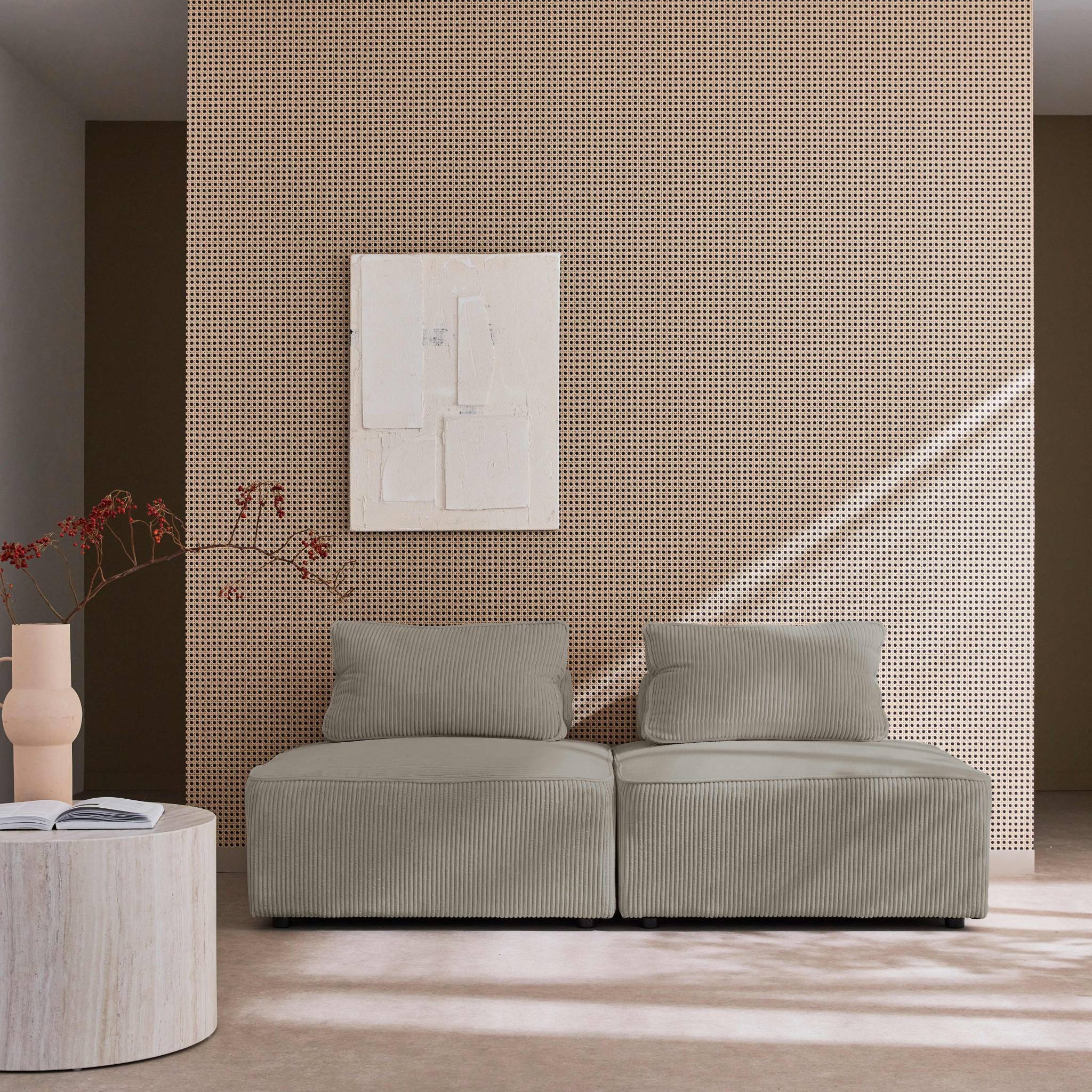 sweeek - Fauteuils corduroy 1 zitplaats (set van 2)